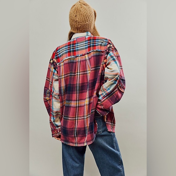 We The Free - Patched Up Plaid Shirt - Picture 4 of 6